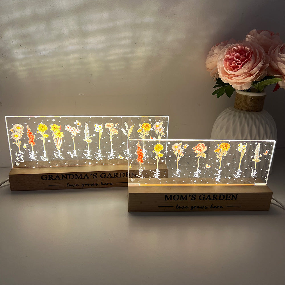 Oneonlycustom™ 50%OFF⭐️ Birth Month Flower Personalized LED Night Light