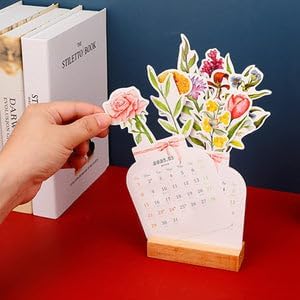 2024 Bloomy Flowers Desk Calendar - Oneonlycustom