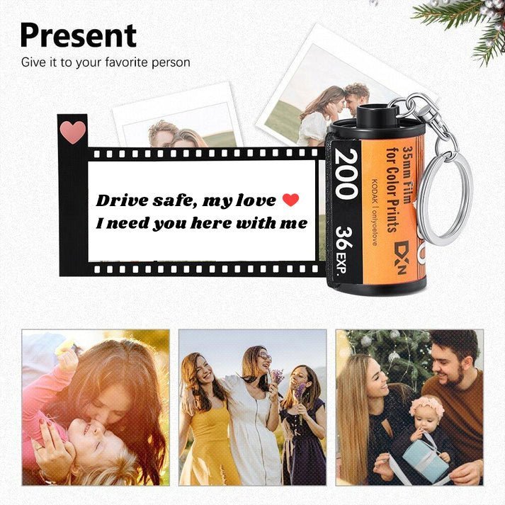 Custom Drive Safe Film Roll Keychain For Your Love - Oneonlycustom