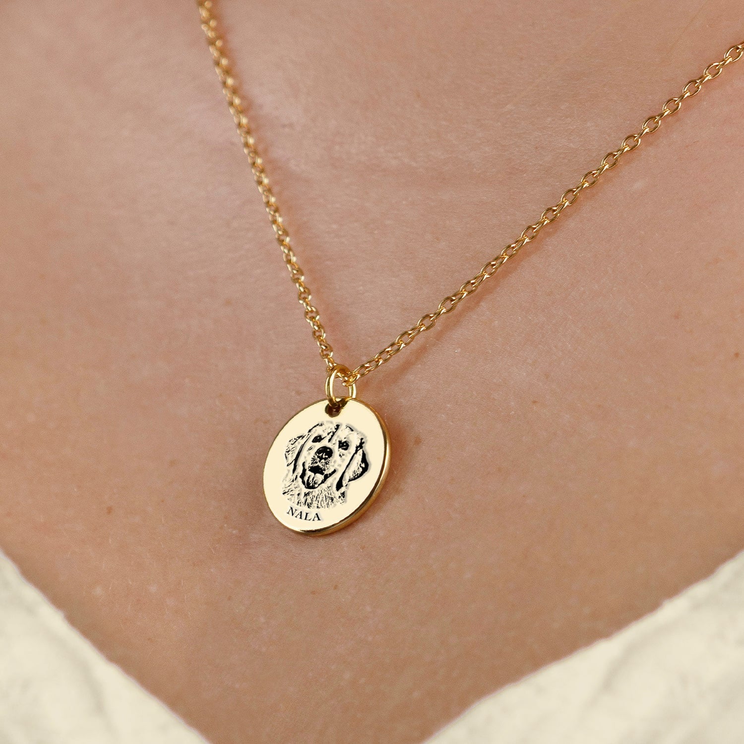 Custom Pet Portrait Necklace - Oneonlycustom