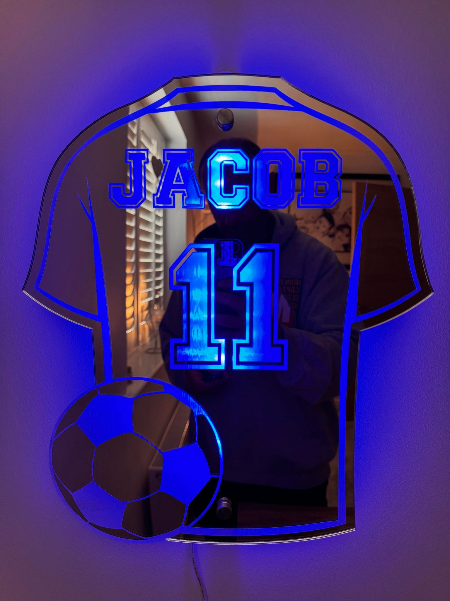 EURO 2024 Fan Exclusive: Authentic Football Shirt Mirror - Top Gift Choice - Oneonlycustom