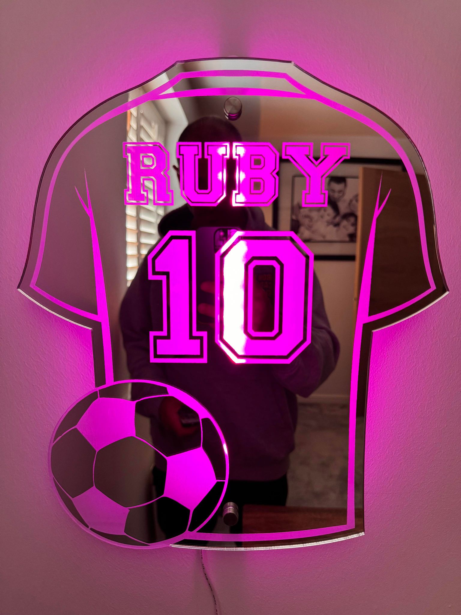 EURO 2024 Fan Exclusive: Authentic Football Shirt Mirror - Top Gift Choice - Oneonlycustom