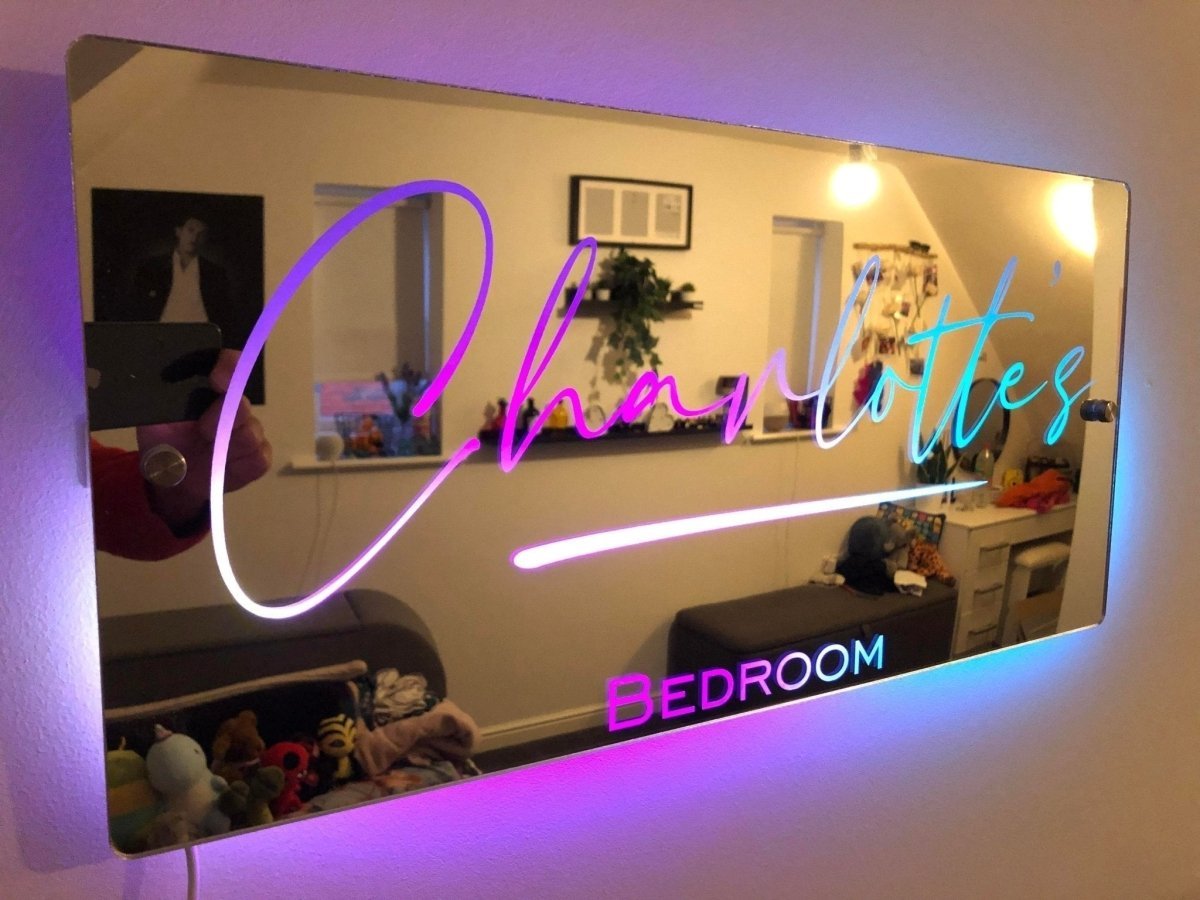 Hot Sale Personalized Name Mirror - Light Up Mirror【BUY 2 GET FREE SHIPPING】 - Oneonlycustom