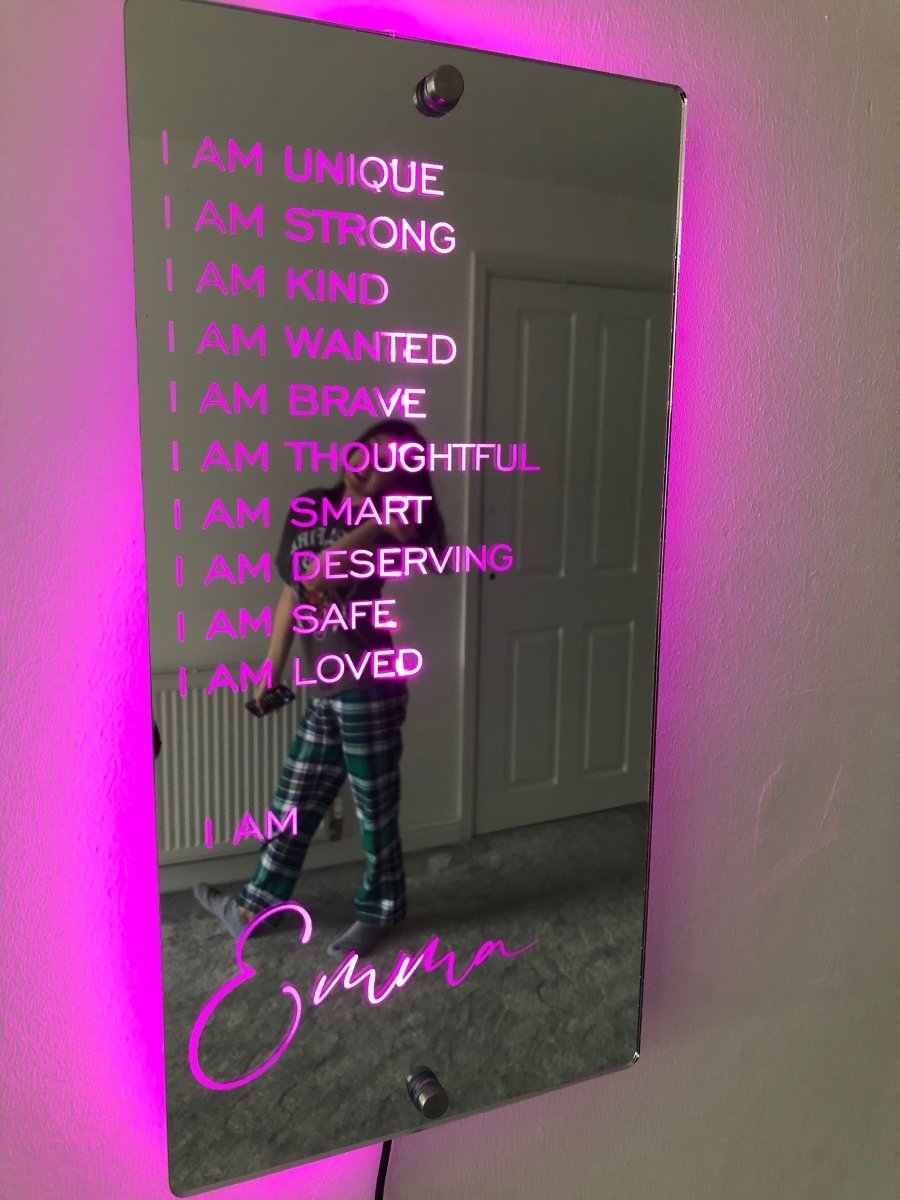 MyLoveCustom™ Affirmations Mirror - I Am Mirror - Oneonlycustom