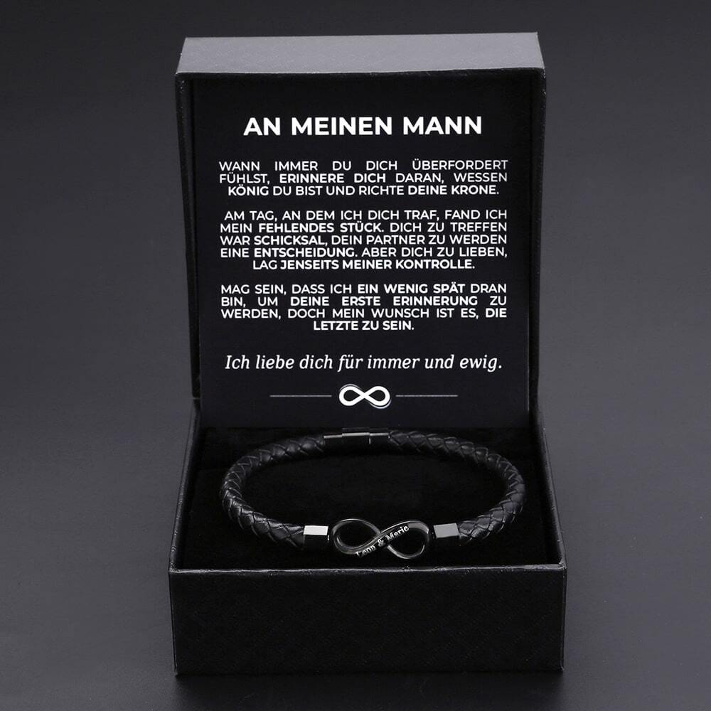 Oneonlycustom™"An meinen Mann" Personalisiertes Unendlichkeits - Oneonlycustom