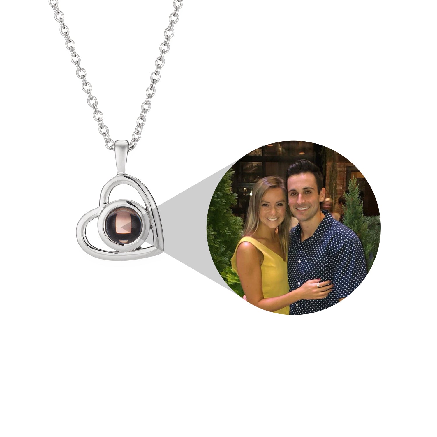 Oneonlycustom™Personalized Heart Photo Necklace - Oneonlycustom