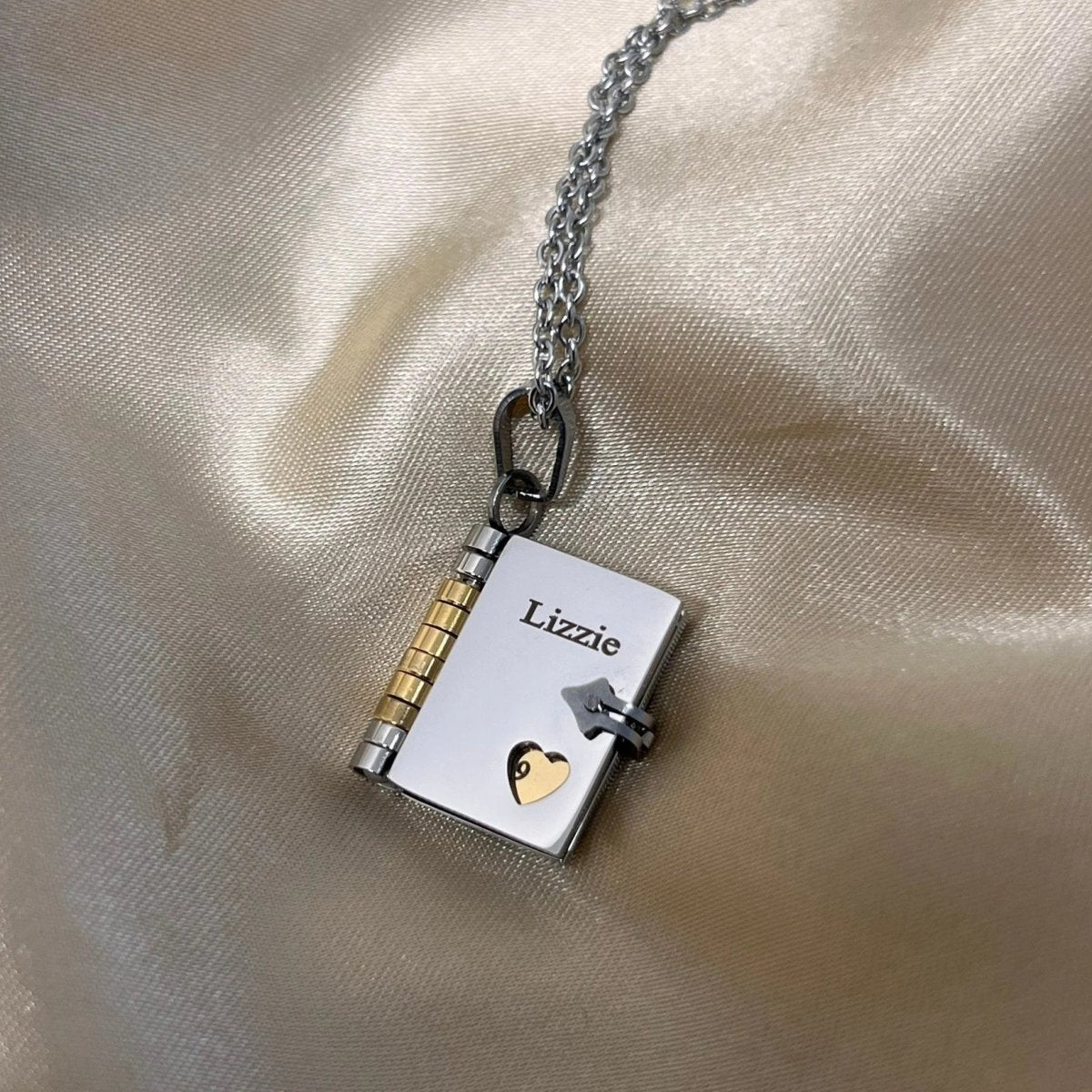 Personalized Book Necklace - Oneonlycustom